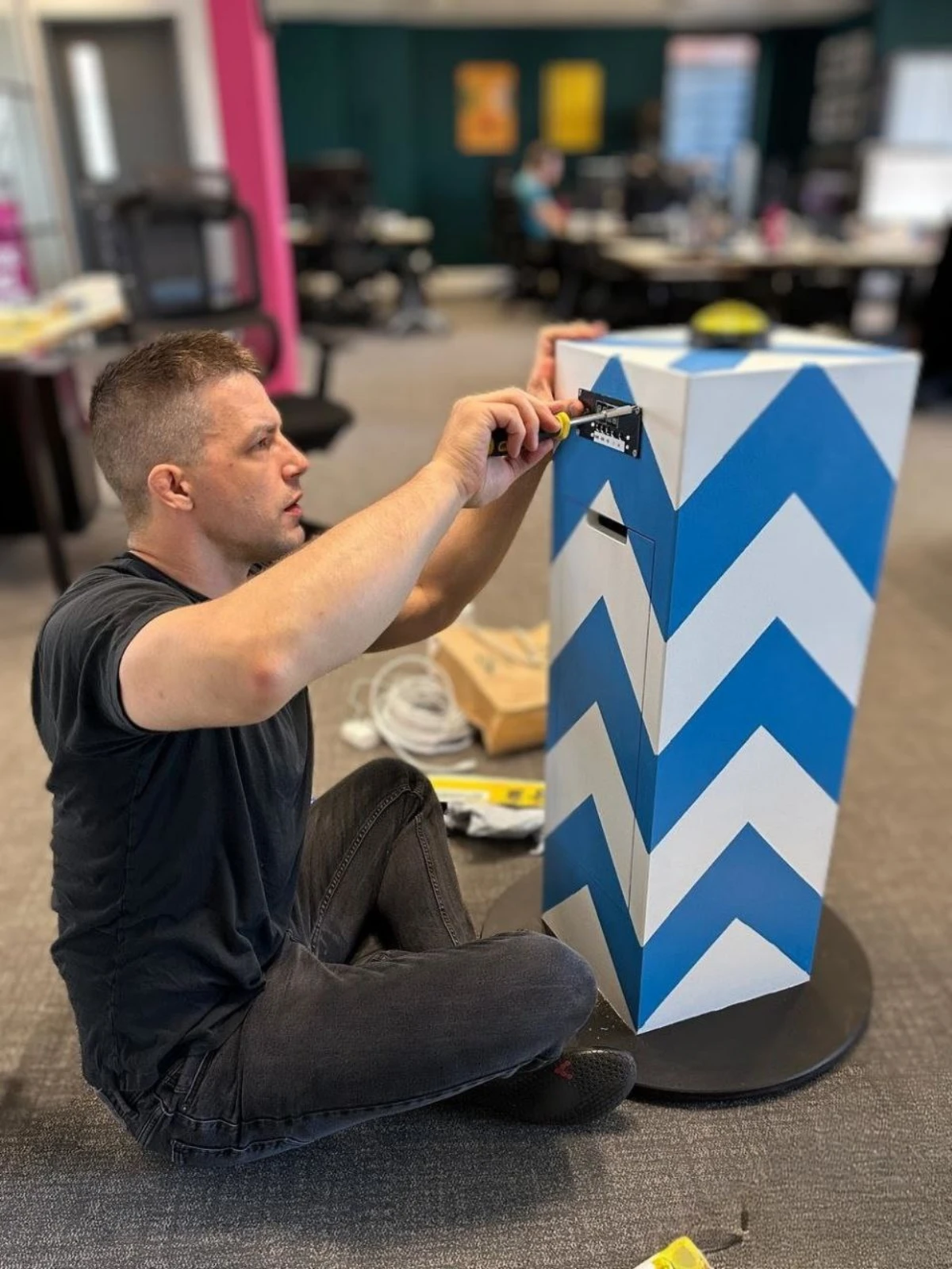 Nathan Goddard working